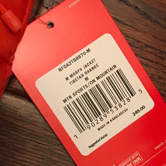 NEW North face morph jacket Tibetan orange medium - Picture 5 of 13